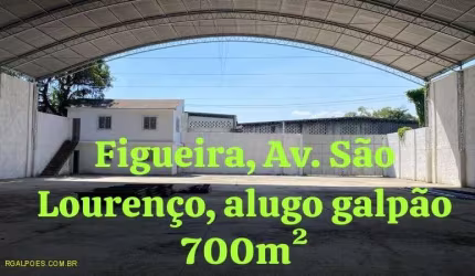 Barracão / Galpão / Depósito com 2 salas para alugar na AVENIDA SÃO LOURENÇO, 123, Figueira, Duque de Caxias por R$ 10.000
