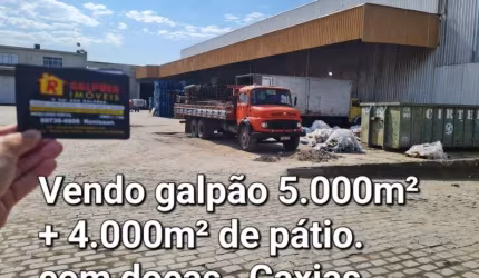 Barracão / Galpão / Depósito com 4 salas para alugar na Estrada Velha do Pilar, Figueira, Duque de Caxias por R$ 60.000