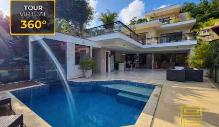 Ubá Floresta -  Casa com 6 suítes, 10 banheiros, 840m² de terreno e 443m² de construção, à venda por R$3.500.000,00