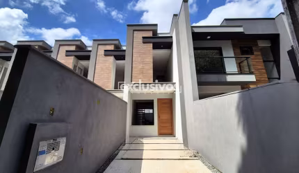Sobrado Geminado de ponta com 2 suítes, 1 vaga, 65m² e quintal à venda no Costa e Silva em Joinville - Previsão de entrega DEZ/2024