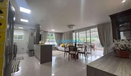 Cobertura MOBILIADA, EQUIPADA E DECORADA com 3 dormitórios para alugar, 203 m² por R$ 11.999/mês - Córrego Grande - Florianópolis/SC