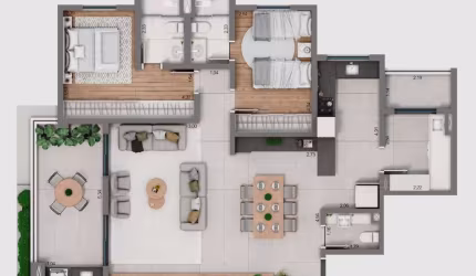 Apartamento com 3 quartos à venda na José Rogich Junior, 45, Vila Lucy, Sorocaba por R$ 858.473