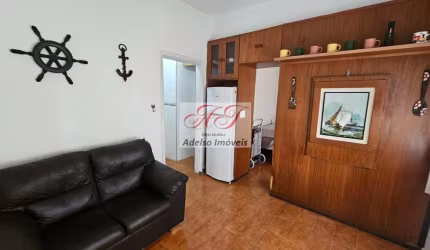 Aluguel de Apartamento de 1 quarto no Embaré em Santos-SP: 1 quarto, 1 banheiro, 1 vaga, 30m² de área.