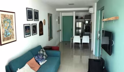 Cloc Marina Residence 52m2 Quarto e Sala mobiliado no Comercio
