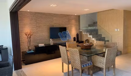 Village em condomínio mobiliado com 3 suítes superior duplex com vista para o mar em Praia do Forte