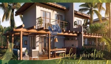 Casa duplex 3 Quartos sendo 2 Suítes em Condomínio Pronto para Morar em Praia do Forte