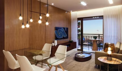 Lançamento Pleno Itaigara Quarto e Sala com varanda de 45,88m2