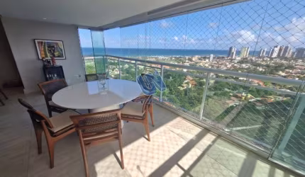 Apartamento 3 Suítes com vista mar 144m2 em Jaguaribe