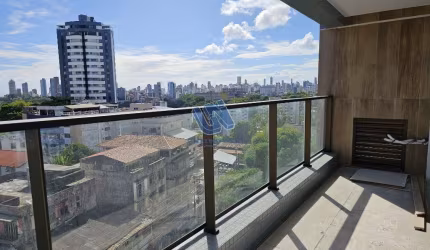 Apartamento quarto e sala com vista mar 30m2 na Federação