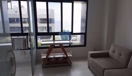 Exclusividade Apartamento Nascente Quarto e sala mobiliado com vista mar 40m2 na Pituba