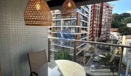 Apartamento quarto e sala com varanda decorado e mobiliado 31m2 na Barra