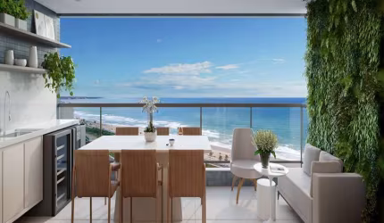 Apartamento 2 suítes em Jaguaribe com maravilhosa vista mar 104m2