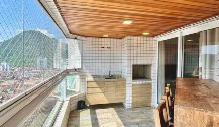 3 Dormitórios Varanda Gourmet 2 Vagas e Lazer de Clube Mobiliado Canto do Forte