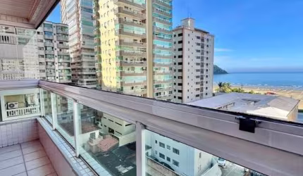 Apto 3 Dorm 2 Vagas 1 Suíte Varanda Gourmet Mobiliado Vista Pro Mar Alto Padrão