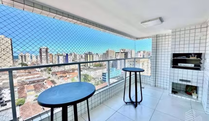 Apartamento 2 Dormitórios 2 Suites e Lavabo Semi Mobiliado Vista pro Mar 1 Vaga