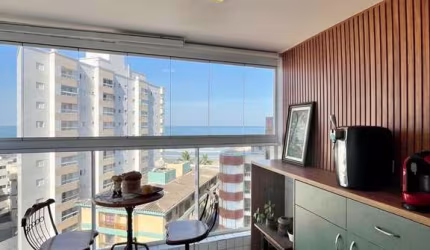 Apartamento Alto Padrão Vista Pro Mar Mobiliado 2 Dorm 2 Vagas e Lazer Completo