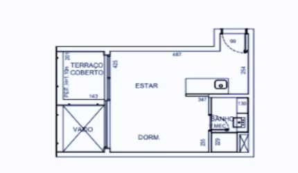Studio no Bairro Jardins em São Paulo.