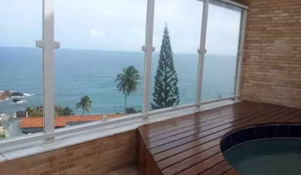 COBERTURA 2 SUITES , PISCINA E VISTA MAR PERMANENTE A VENDA ONDINA SALVADOR