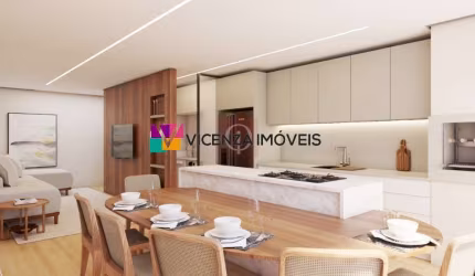 Apartamento á venda com 3 quartos, sendo uma suíte e 2 demi-suítes, bairro América, Joinville/SC.