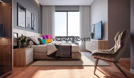 Apartamento com 2 quartos, sendo 1 suíte, área privativa de 62m², bairro Santo Antônio, Joinville/SC.