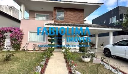 Linda casa 4/4, Alphaville Litoral Norte, Abrantes, Camaçari