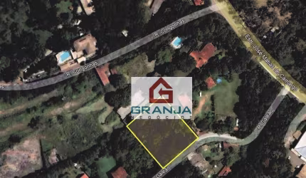 Terreno à venda, 1550 m² por R$ 420.000,00 - Granja Viana - Embu das Artes/SP