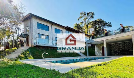 Imóvel Moderno com 4 suítes, área gourmet, piscina, solarium e muito verde! à venda, 300 m² por R$ 2.200.000 - Parque Rio Abaixo - Atibaia/SP