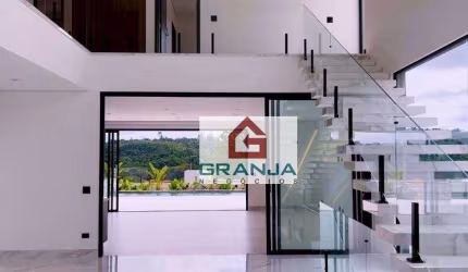 Imóvel Moderno com 4 suítes, ar condicionado, churrasqueira, piscina, spa à venda, 486 m² por R$ 4.800, - São Paulo II - Cotia/SP
