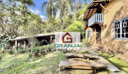 Casa rústica, 90% térrea. lareira, gazebo! 440 m² - venda por R$ 1.600.000 ou aluguel por R$ 15.358/mês - Vila Real Moinho Velho - Embu das Artes/SP