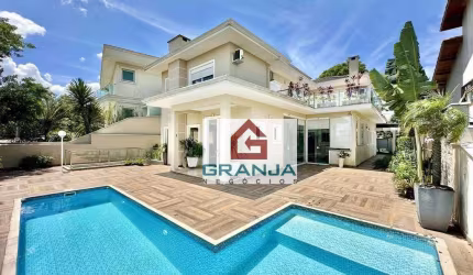 Casa impecável 4 suítes, varanda gourmet, piscina, churrasqueira! venda por R$ 2.800.000 ou aluguel por R$ 17.999/mês - Golf Park - Carapicuíba/SP