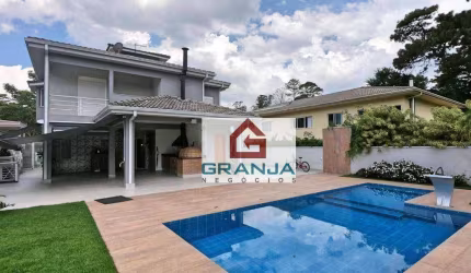 Maravilhosa Casa com 4 dormitórios, 410 m² - venda por R$ 3.800.000 ou aluguel por R$ 21.000/mês - Granja Viana - Vintage - Cotia/SP
