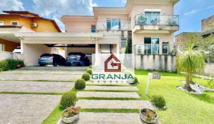 Imóvel de Alto Padrão com 3 suítes, living para 6 ambientes, climatizada, gourmet! à venda, 489 m² por R$ 1.990.000 - Nova Higienópolis - Jandira/SP
