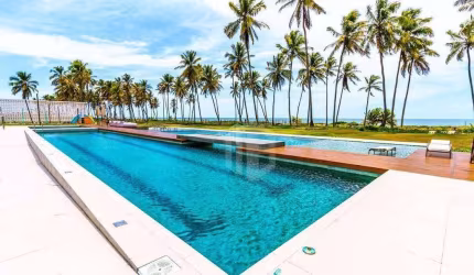 Terreno Pé na Areia à Venda – Alphaville Guarajuba | 820m² | Frente Mar | Pronto para Construir