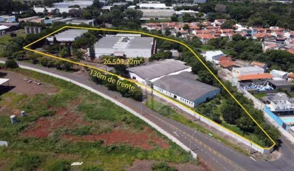 PRÉDIO TIPO GALPÃO A VENDA EM CAMPINAS - Interior de São Paulo. Excelente localização na rua Pedro Gianfrancisco com 130m de frente e 26.503,22m².