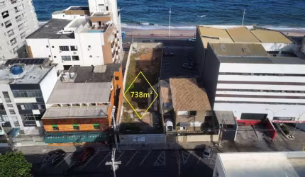 Terreno com Duas Frentes na Av. Otávio Mangabeira – Pituba | 738m² | Ao Lado da Perini e em Frente ao Mar