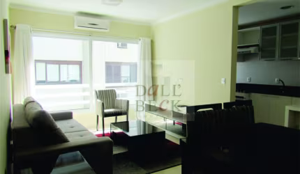 Apartamento de dois dormitórios mobiliado