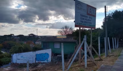 Terreno comercial à venda na Rua Domingos Antônio Moro, 361, Pilarzinho, Curitiba, 412 m2 por R$ 600.000