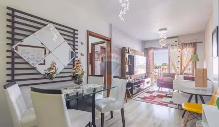 Apartamento  2 quartos (1 suíte), 1 vaga e sacada, espera para churrasqueira, elevador, bairro Vila Regina, em Cachoeirinha/RS