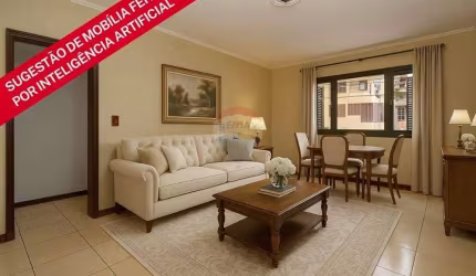 Apartamento térreo de 98m² privativos, 3 quartos, 1 suíte, 2 banheiros e pátio, sem vaga, à venda na Vila Eunice, em Cachoeirinha/RS