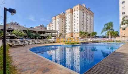 Apartamento em condominio clube, face norte com 3 dormitórios à venda, 68 m² por R$ 410.000 - Guaíra - Curitiba/PR