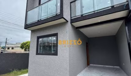 Sobrado novo, MCMV,  com 3 dormitórios à venda, 74 m² por R$ 349.000 - Tatuquara - Curitiba/PR