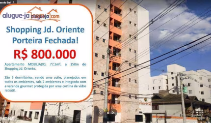 Apartamento com 3 dormitórios à venda, 75 m² por R$ 800.000,00 - Jardim Oriente - São José dos Campos/SP