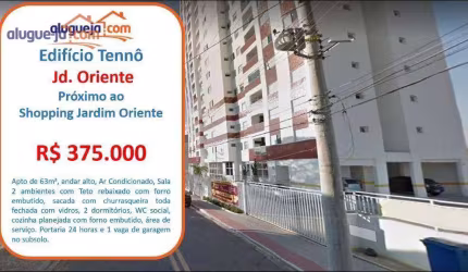 Apartamento com 2 dormitórios à venda, 58 m² por R$ 375.000,00 - Jardim Oriente - São José dos Campos/SP