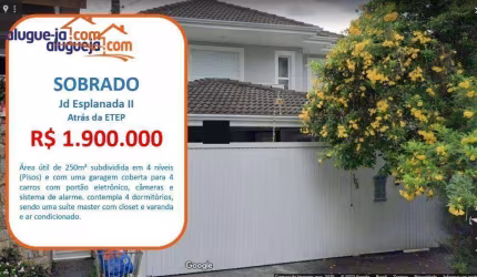 Sobrado com 4 dormitórios à venda, 250 m² por R$ 1.900.000,00 - Jardim Esplanada II - São José dos Campos/SP
