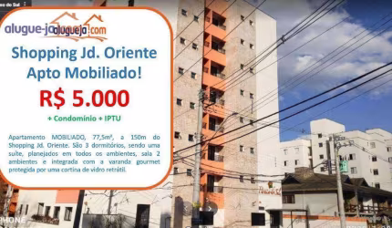 Apartamento com 3 dormitórios para alugar, 75 m² por R$ 5.510,00/mês - Jardim Oriente - São José dos Campos/SP