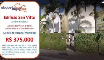 Apartamento a venda no Jd Ismênia com 80m²