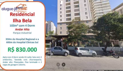 Apartamento com 4 dormitórios à venda, 103 m² por R$ 830.000,00 - Conjunto Residencial Trinta e Um de Março - São José dos Campos/SP