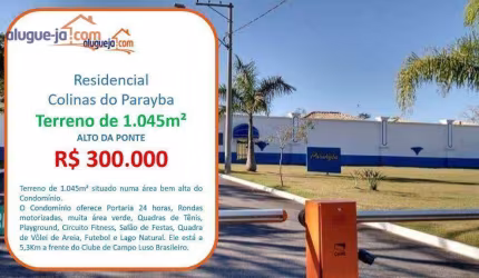 Terreno à venda no Alto da Ponte - São José dos Campos/SP com 1045 m²