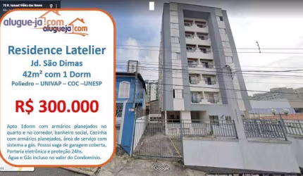 Apartamento à venda no Jardim São Dimas - São José dos Campos/SP com 42 m²