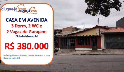 Casa com 3 dormitórios à venda, 100 m² por R$ 380.000 - Cidade Morumbi - São José dos Campos/SP